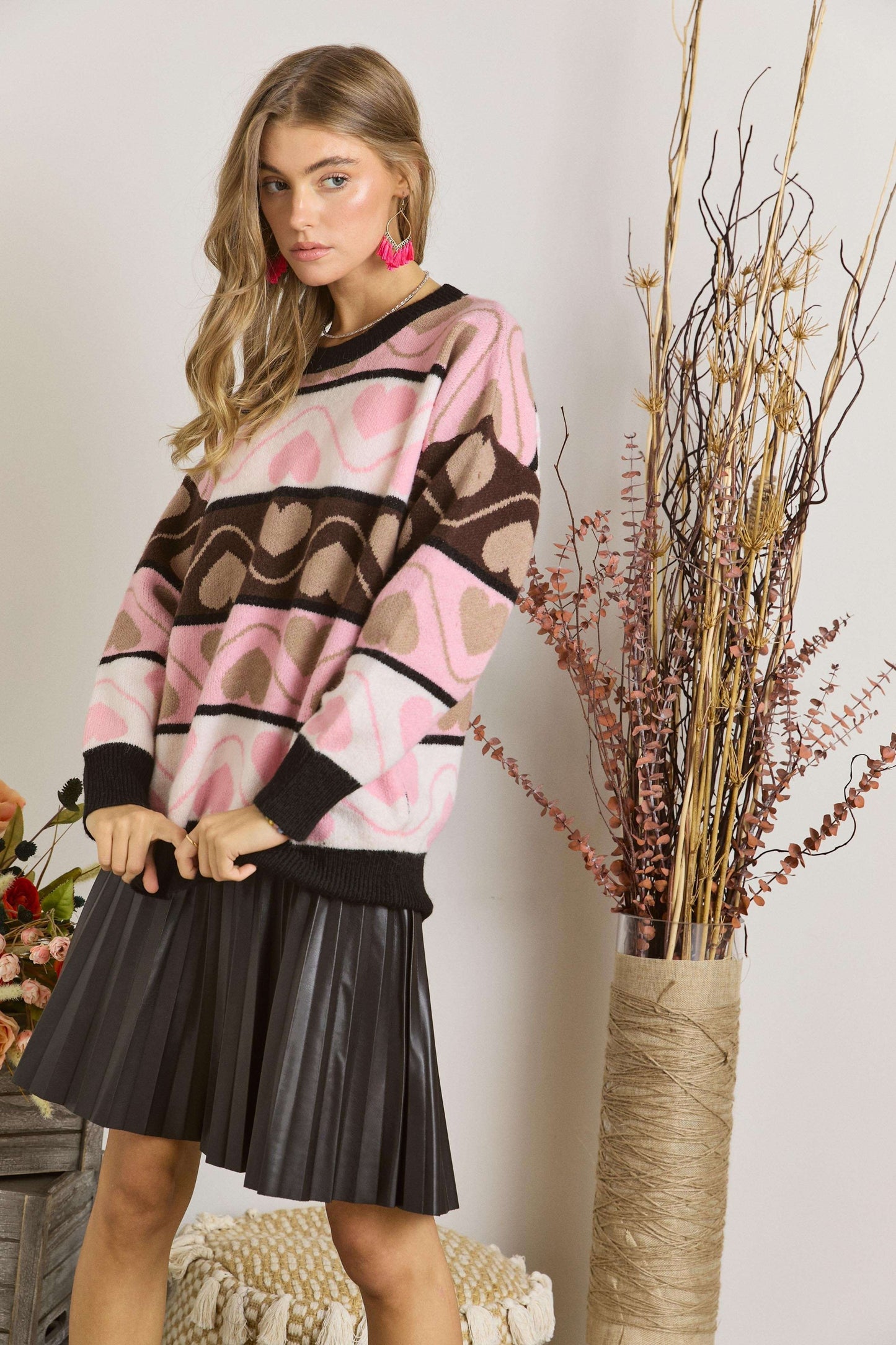 Jess Heart Sweater