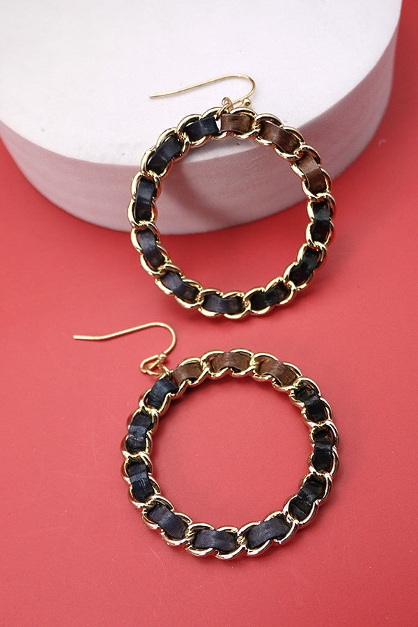 Faux Leather Color Way Earrings