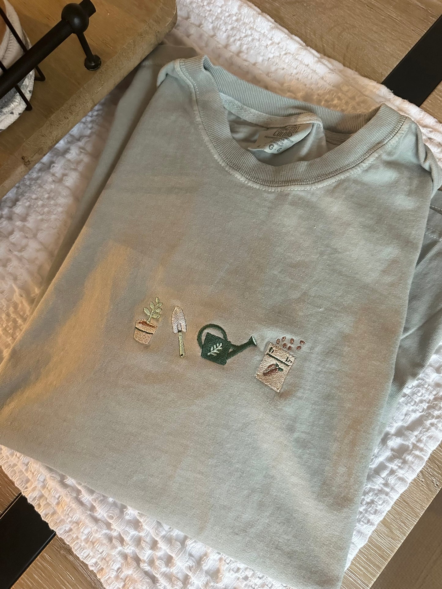 Green Thumb Embroidered Tee