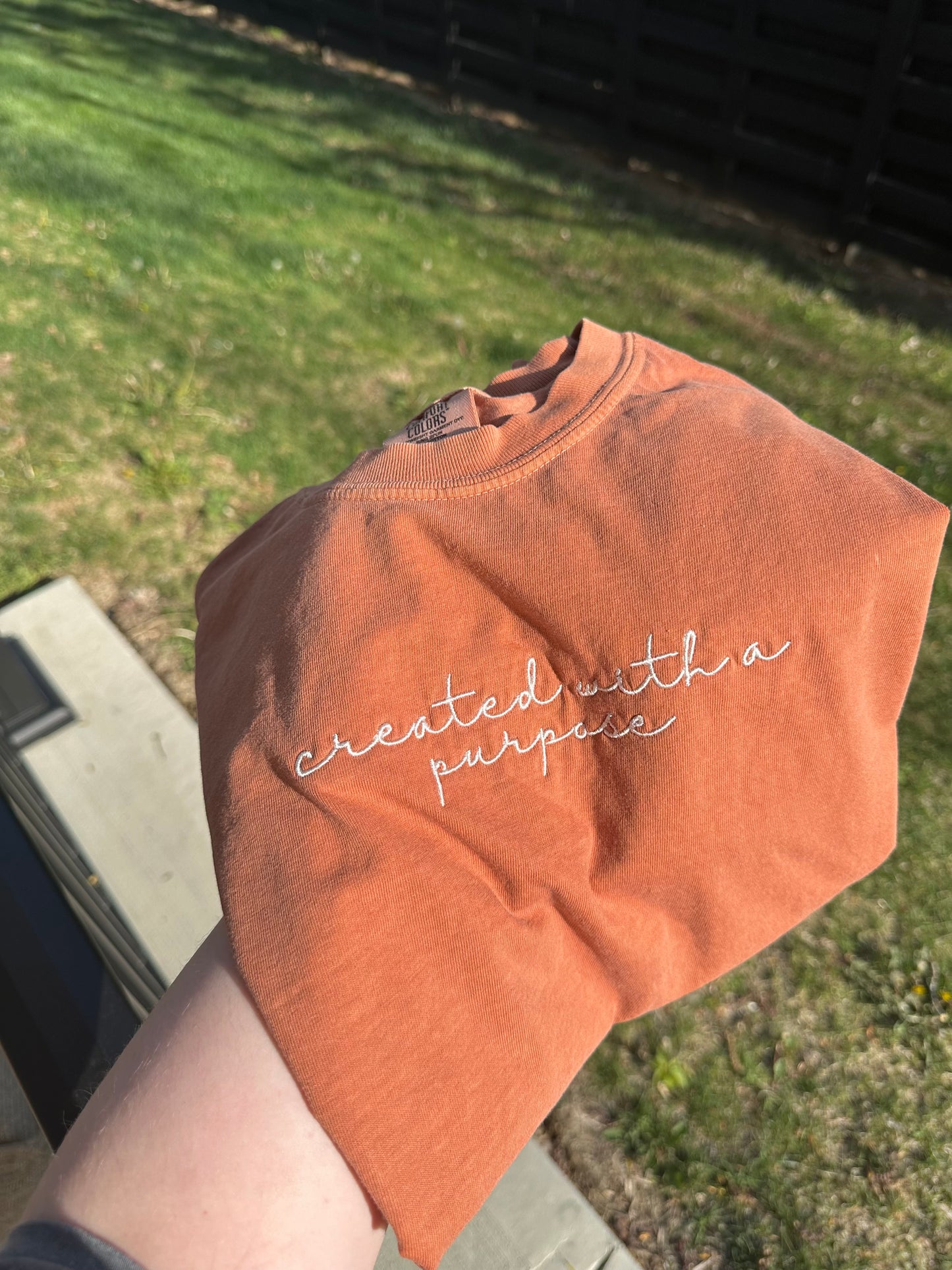 Created With a Purpose Embroidered Tee