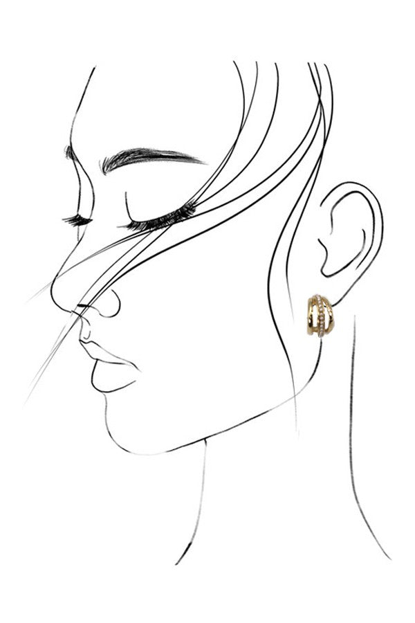Delicate Mini Pearl Hoop Earrings