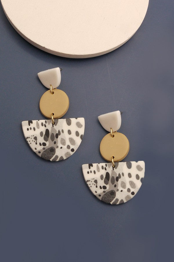 Artsy Polymer Drop Earrings