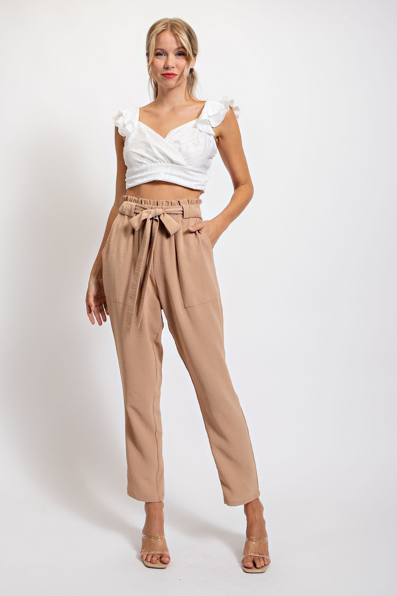 FOUR COLORS PaperBag High Waisted Pants