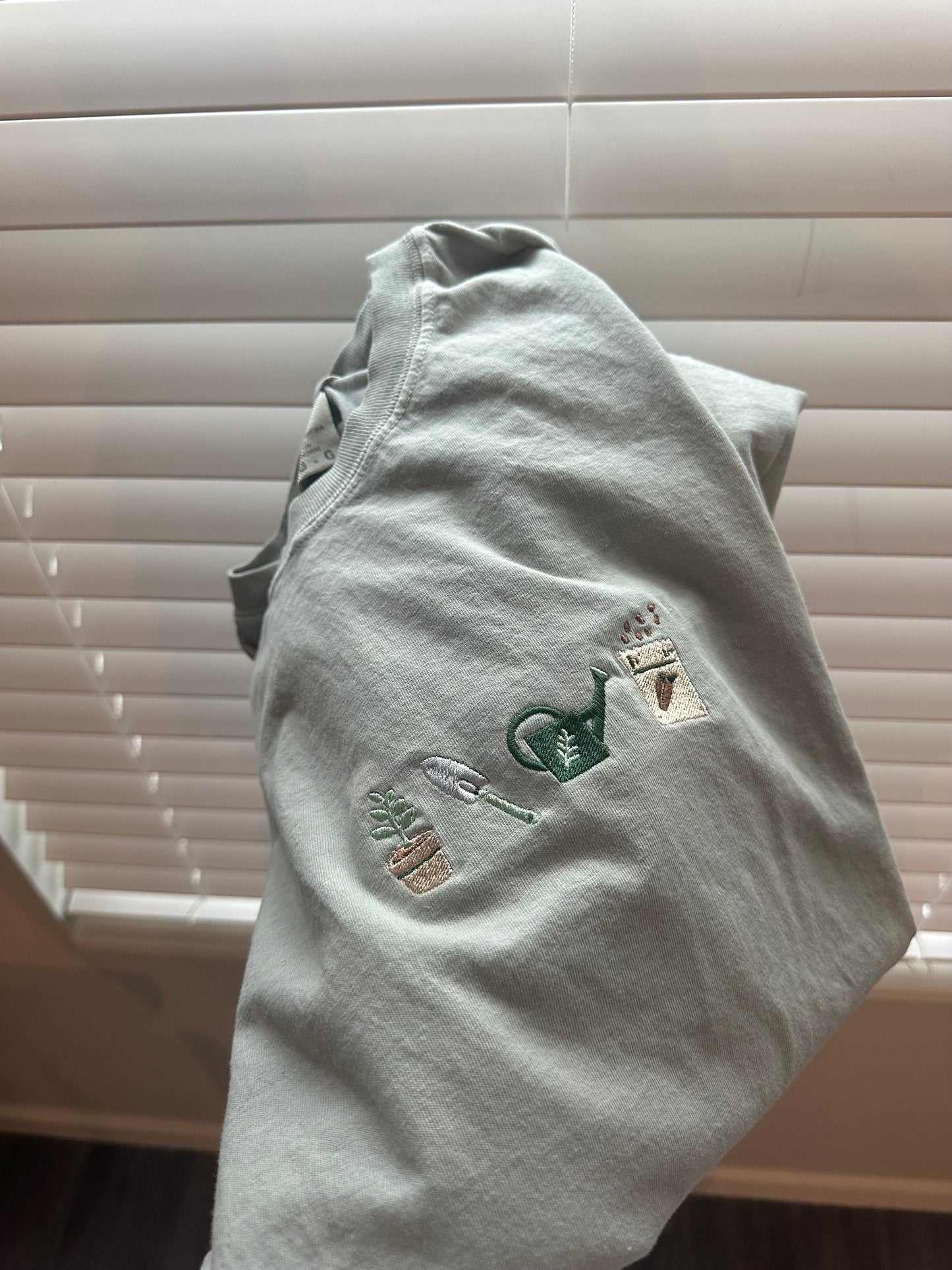 Green Thumb Embroidered Tee