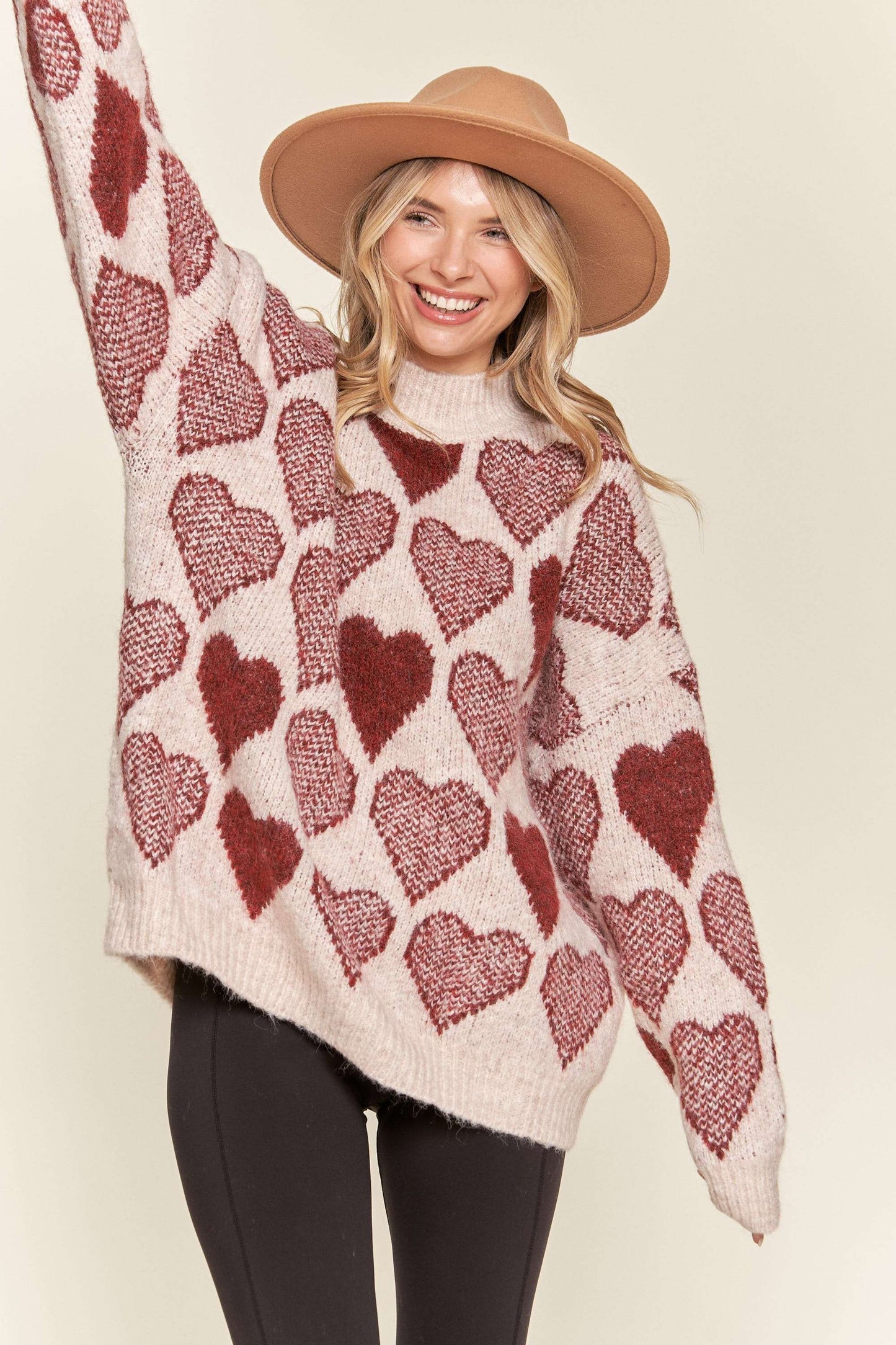 All Of My Heart Mock Neck Sweater