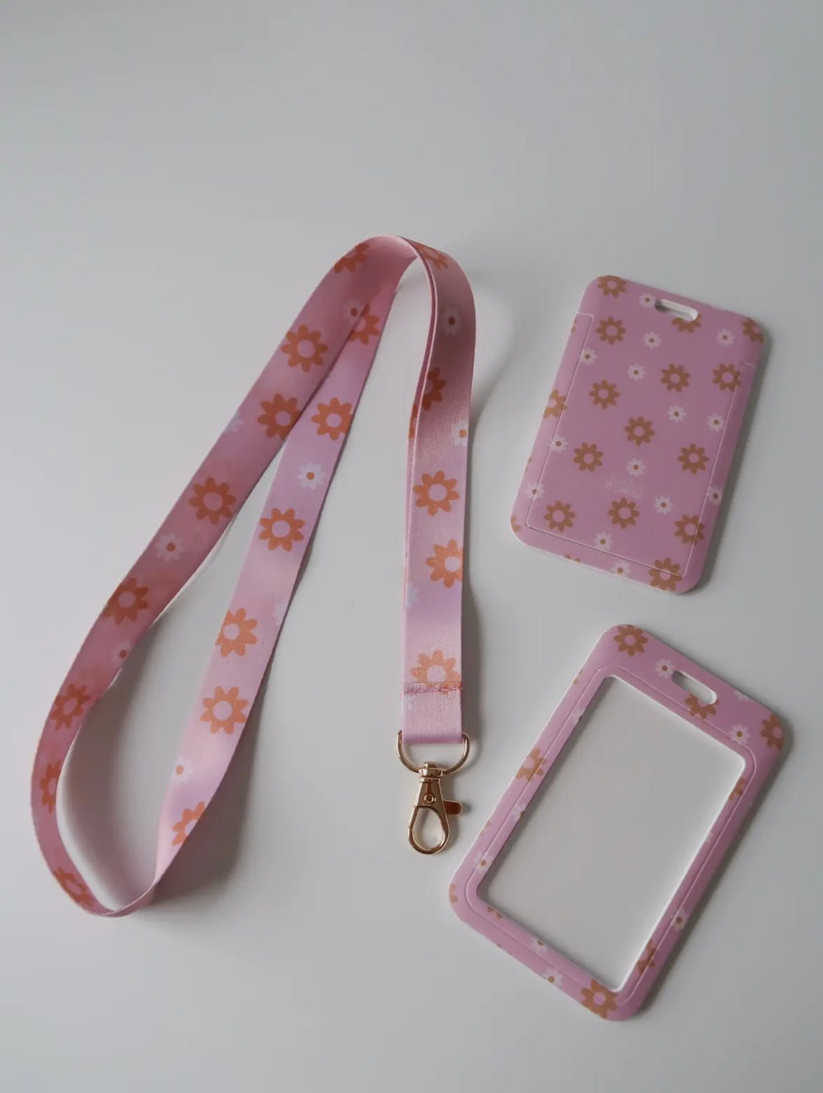 Sunset Bouquet Lanyard & Badge Holder