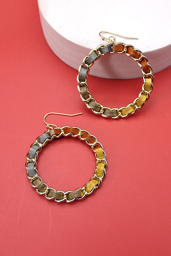 Faux Leather Color Way Earrings