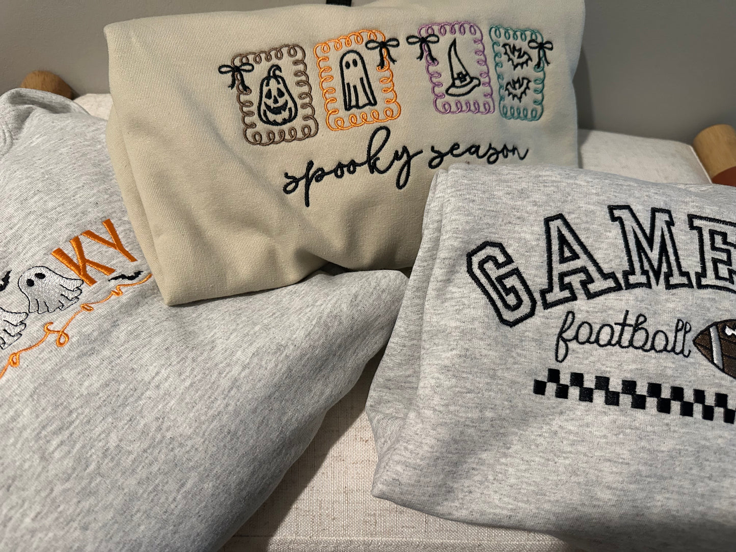 Spooky Season Stamp Embroidered Crewneck