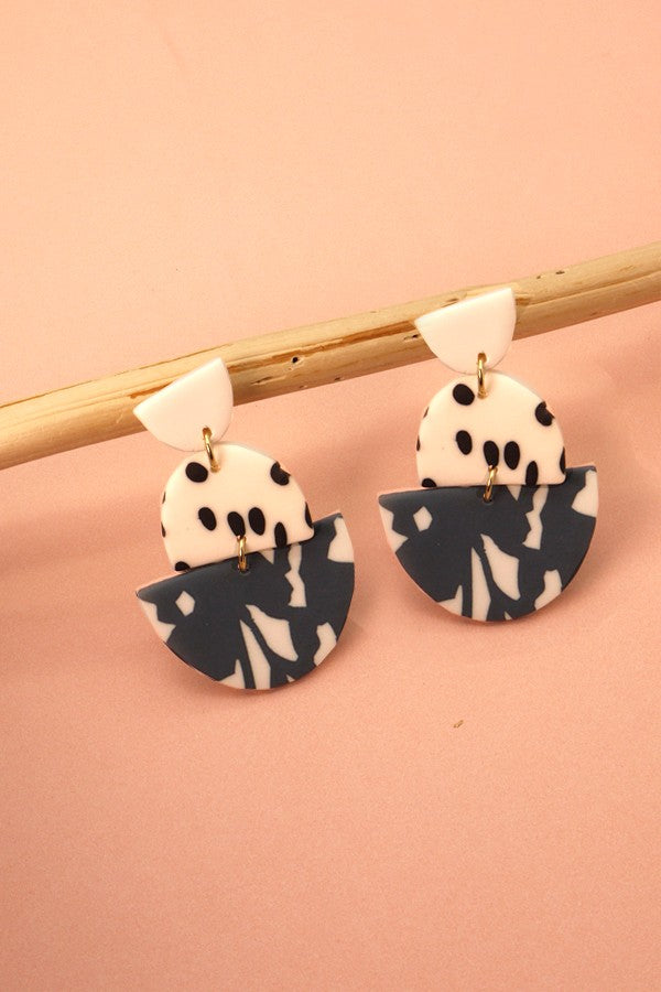 Artsy Polymer Drop Earrings