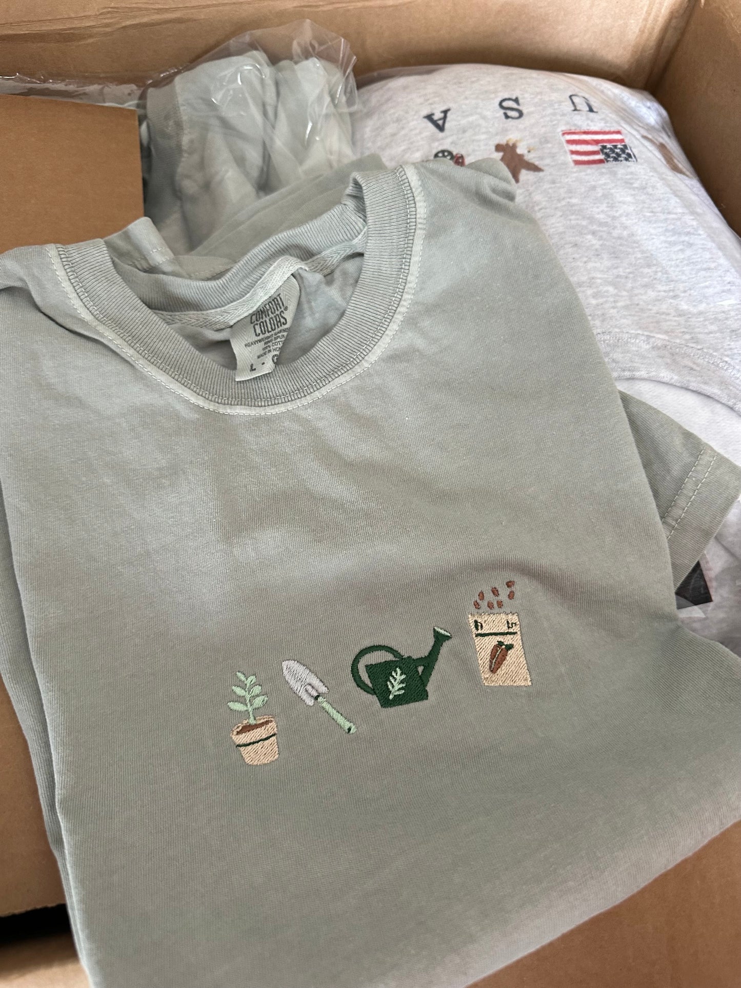 Green Thumb Embroidered Tee