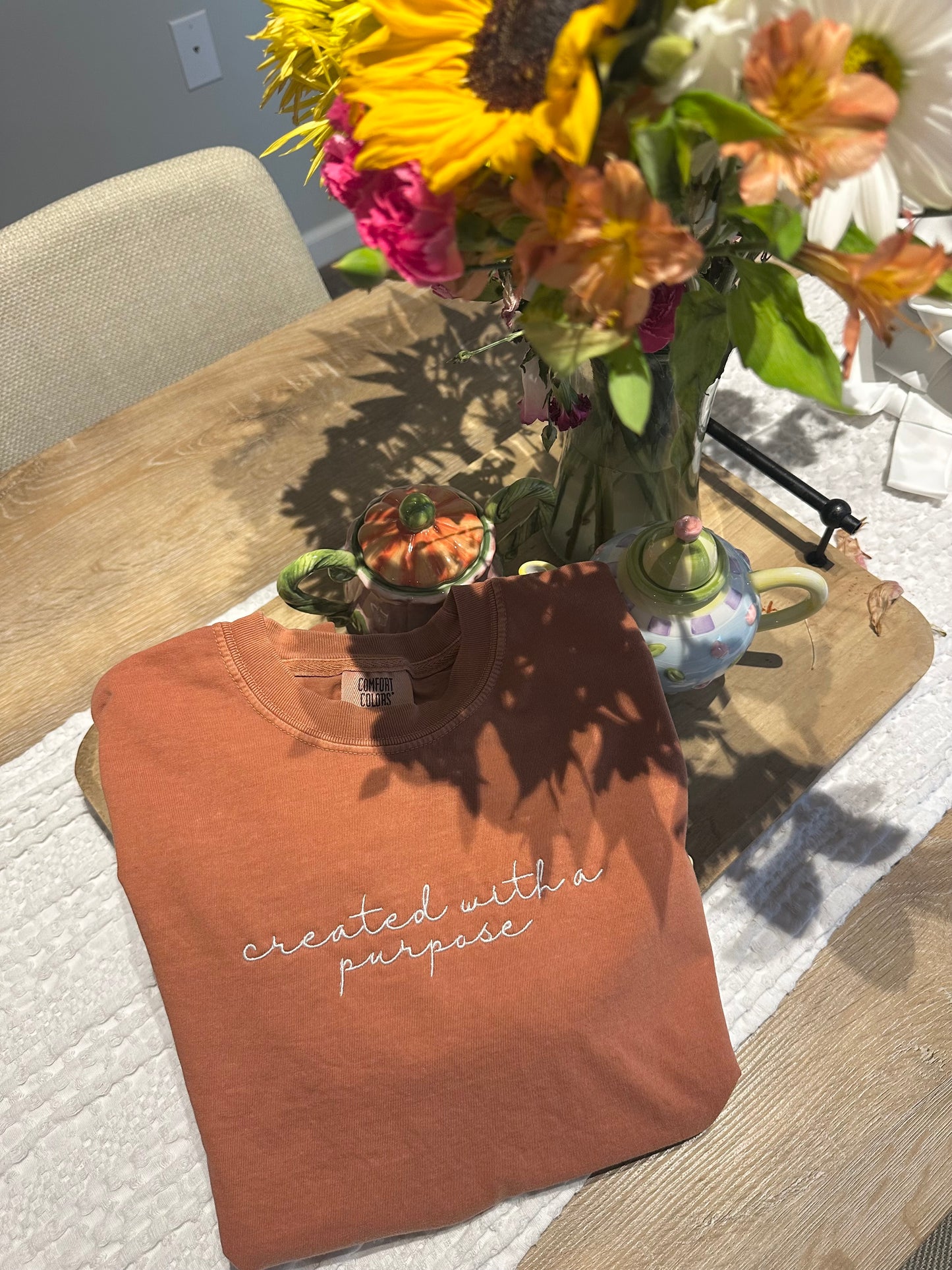 Created With a Purpose Embroidered Tee