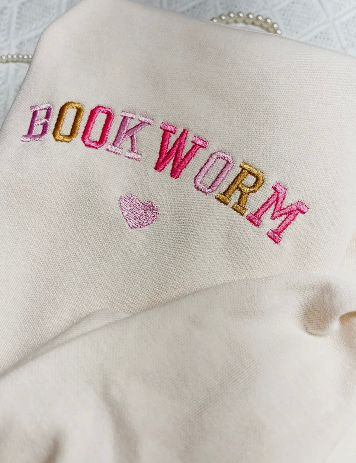 BookWorm Embroidered Comfort Colors Crew