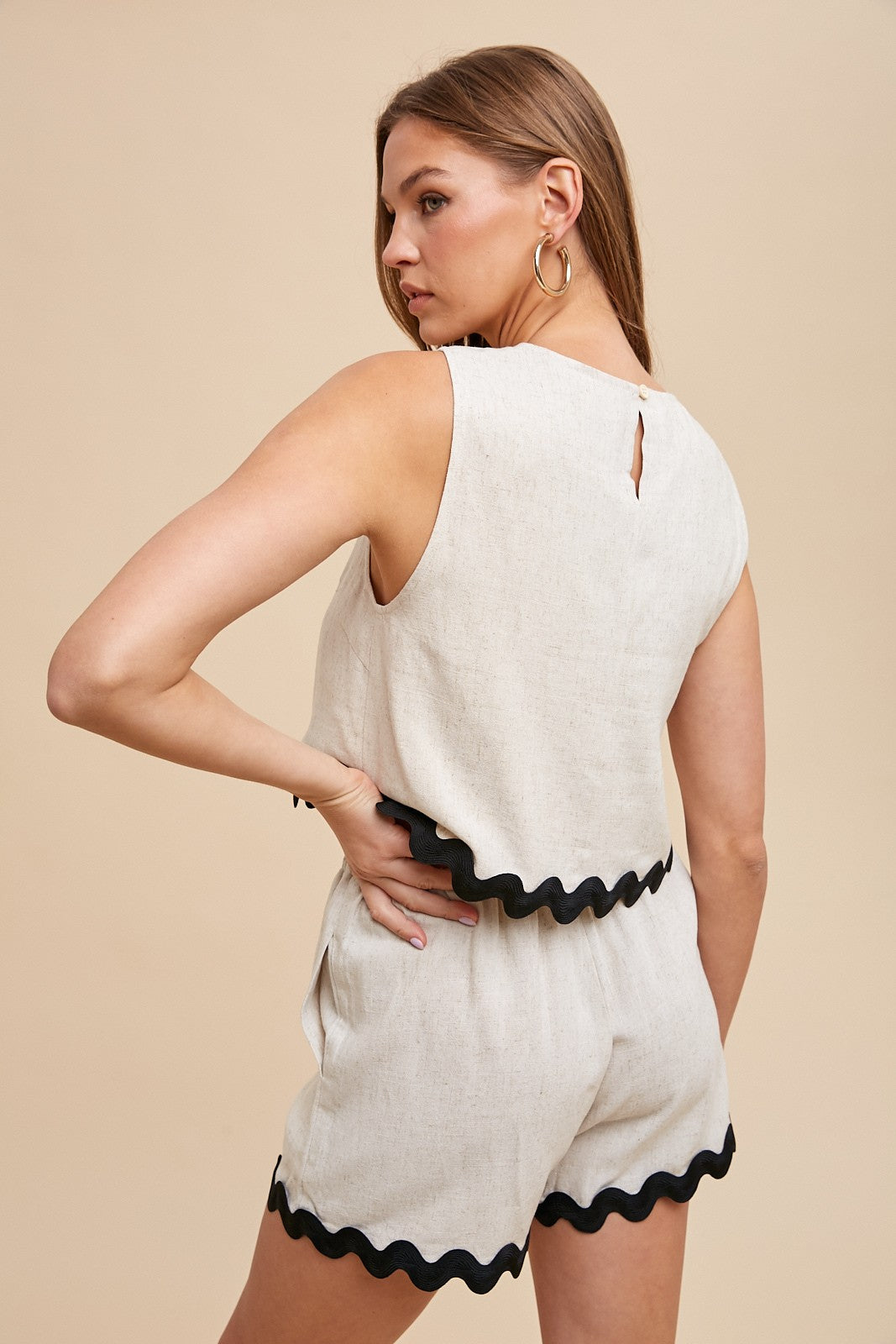 Ric Rac Trim Detailed Top