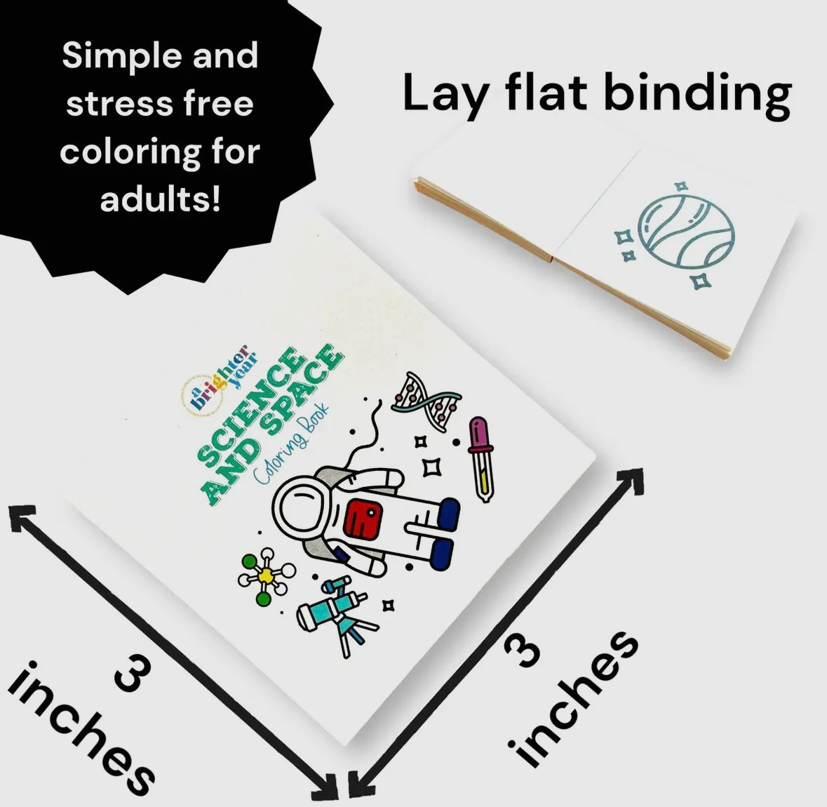 Mini Science and Space Coloring Book