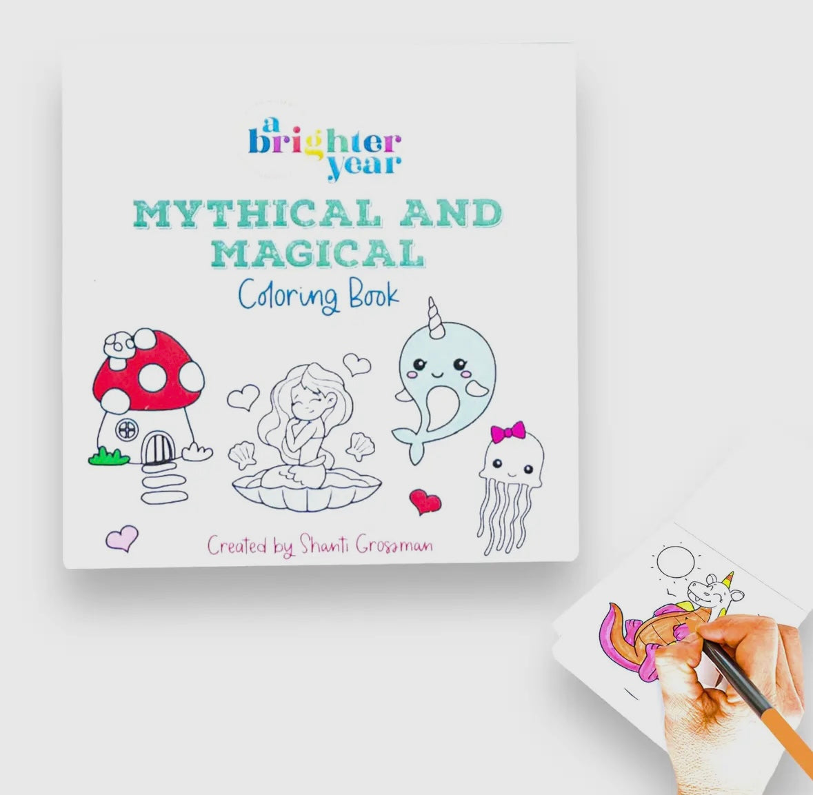Mini Mythical and Magical Coloring Books