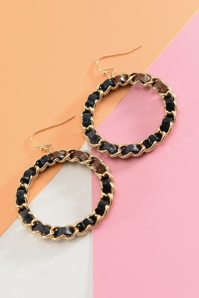 Faux Leather Color Way Earrings