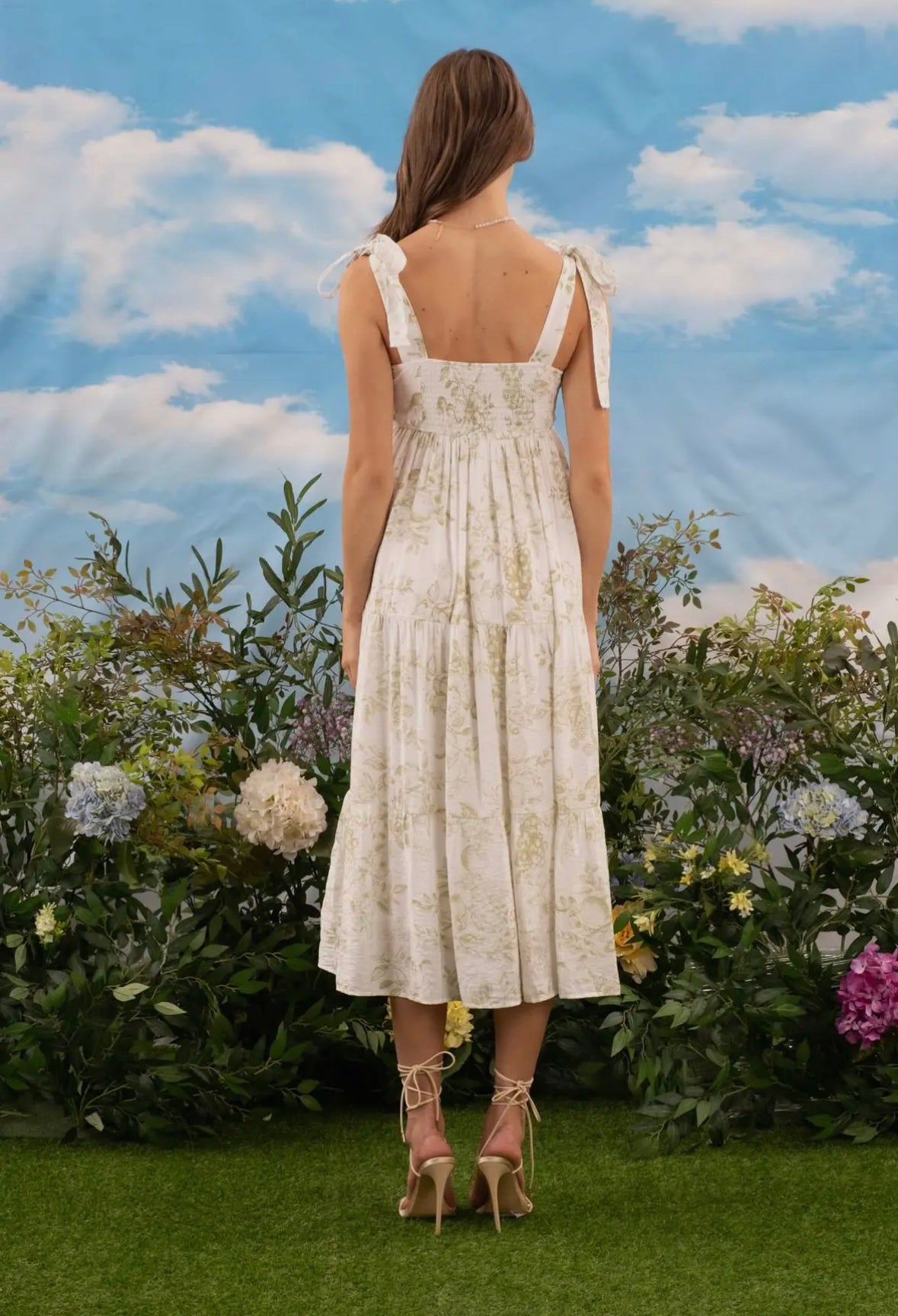 Fruit Blossom Midi Dress