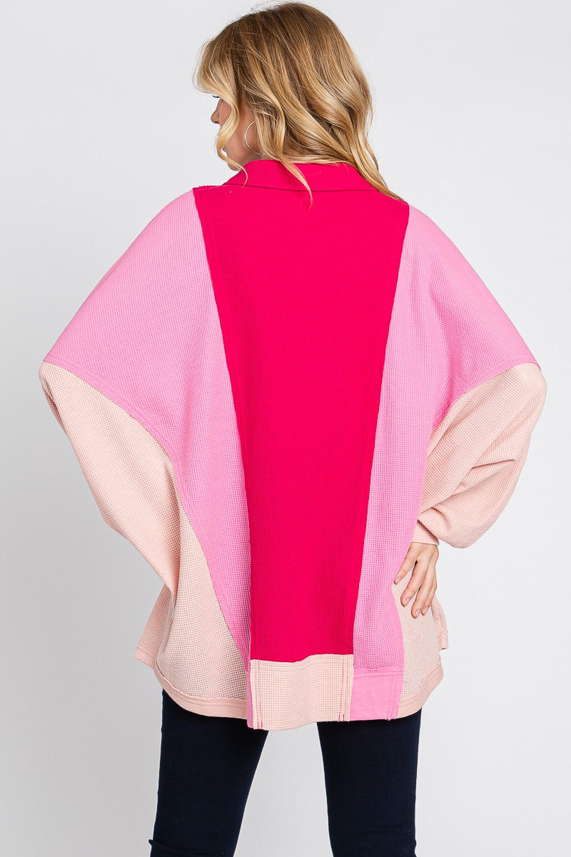 TWO COLORS - Catherine Colorblock Oversized Top