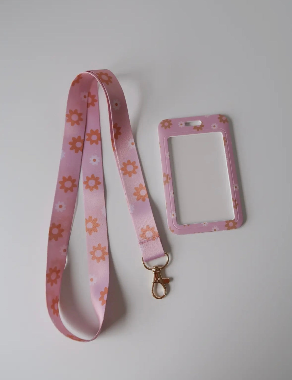 Sunset Bouquet Lanyard & Badge Holder