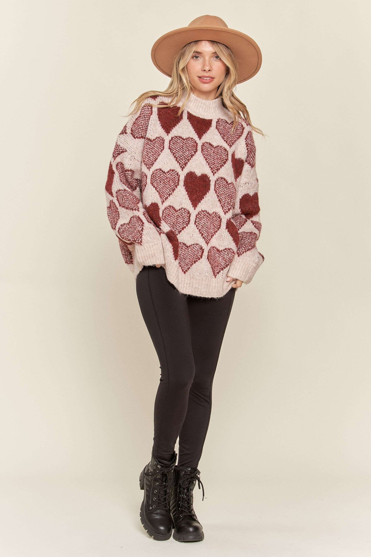 All Of My Heart Mock Neck Sweater