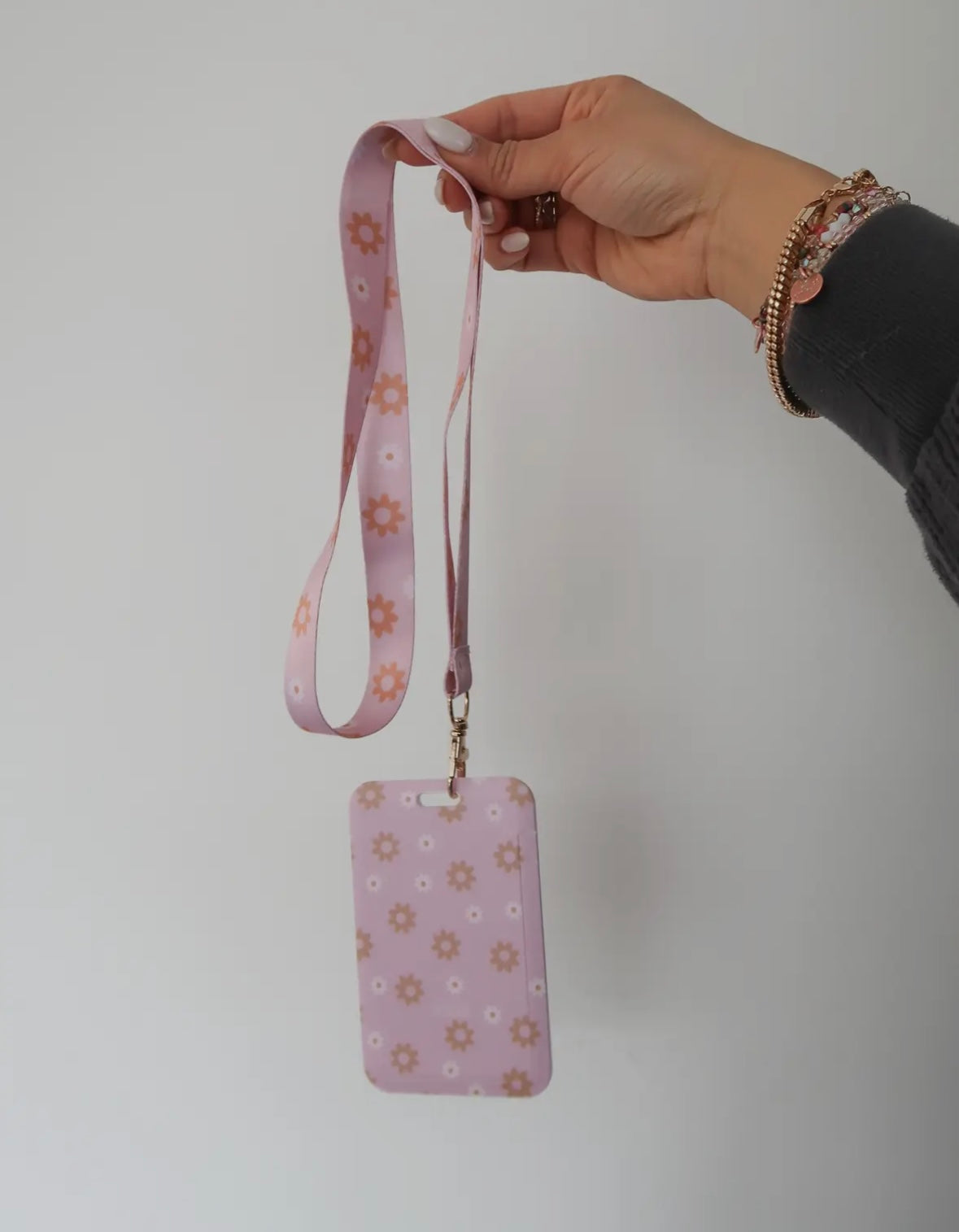Sunset Bouquet Lanyard & Badge Holder
