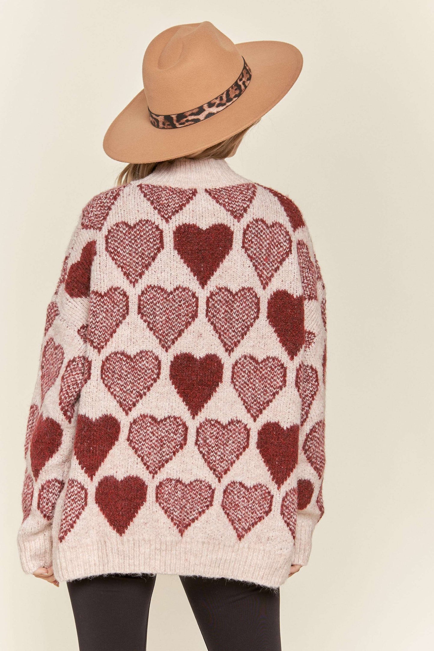 All Of My Heart Mock Neck Sweater