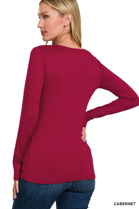 Two Colors : Brushed Microfiber Long Sleeve