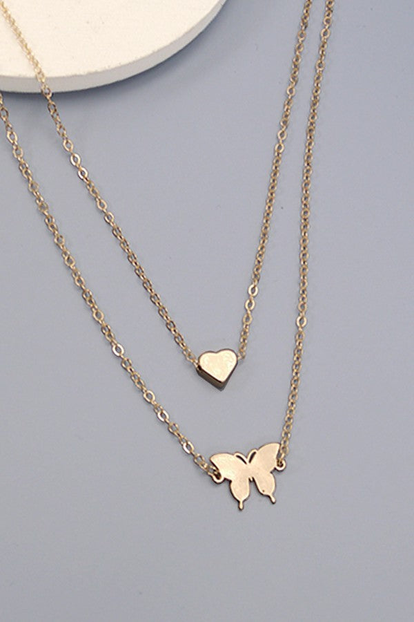 Butterfly Layered Necklace