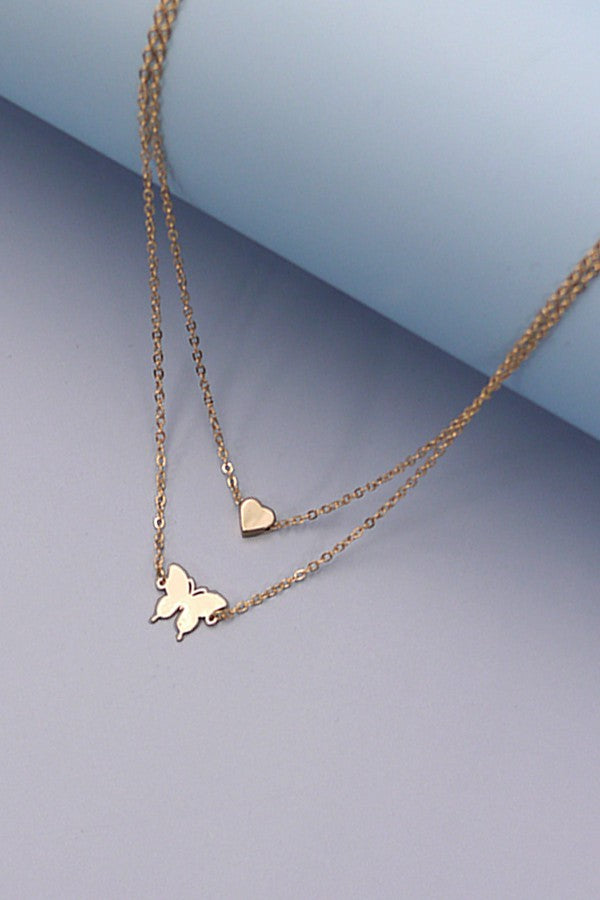 Butterfly Layered Necklace