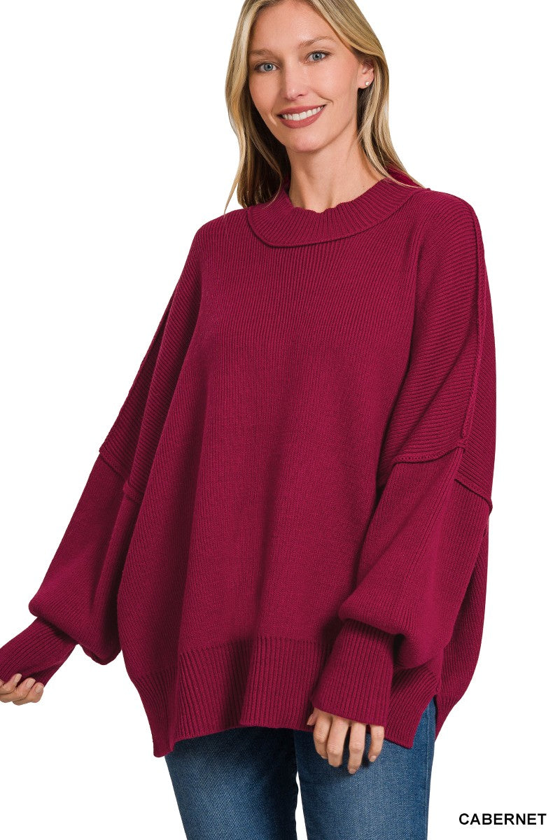 FOUR COLORS : All Natural Oversized Sweater