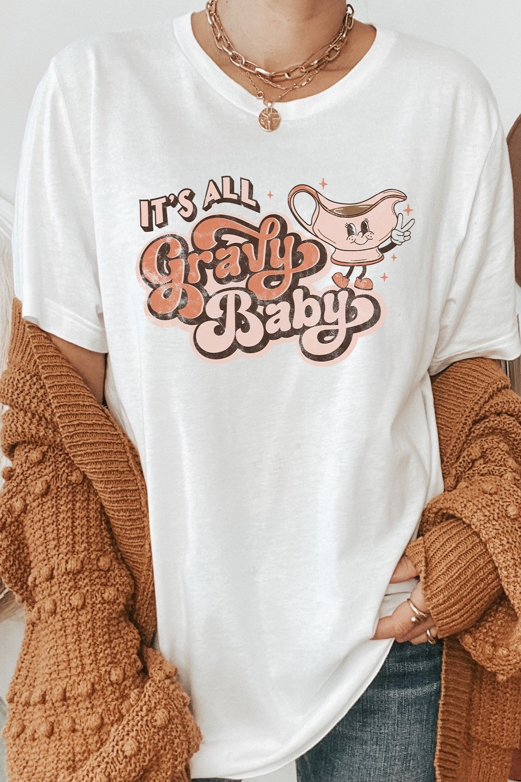 PLUS SIZE - Gravy Baby Oversized Tee