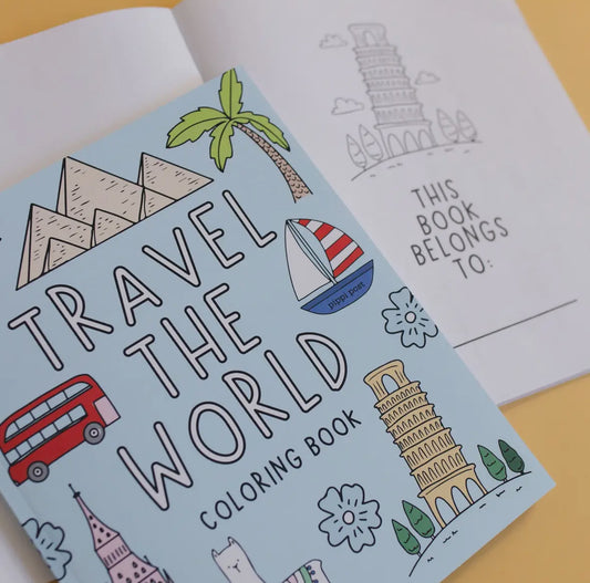 Travel The Word Coloring Books