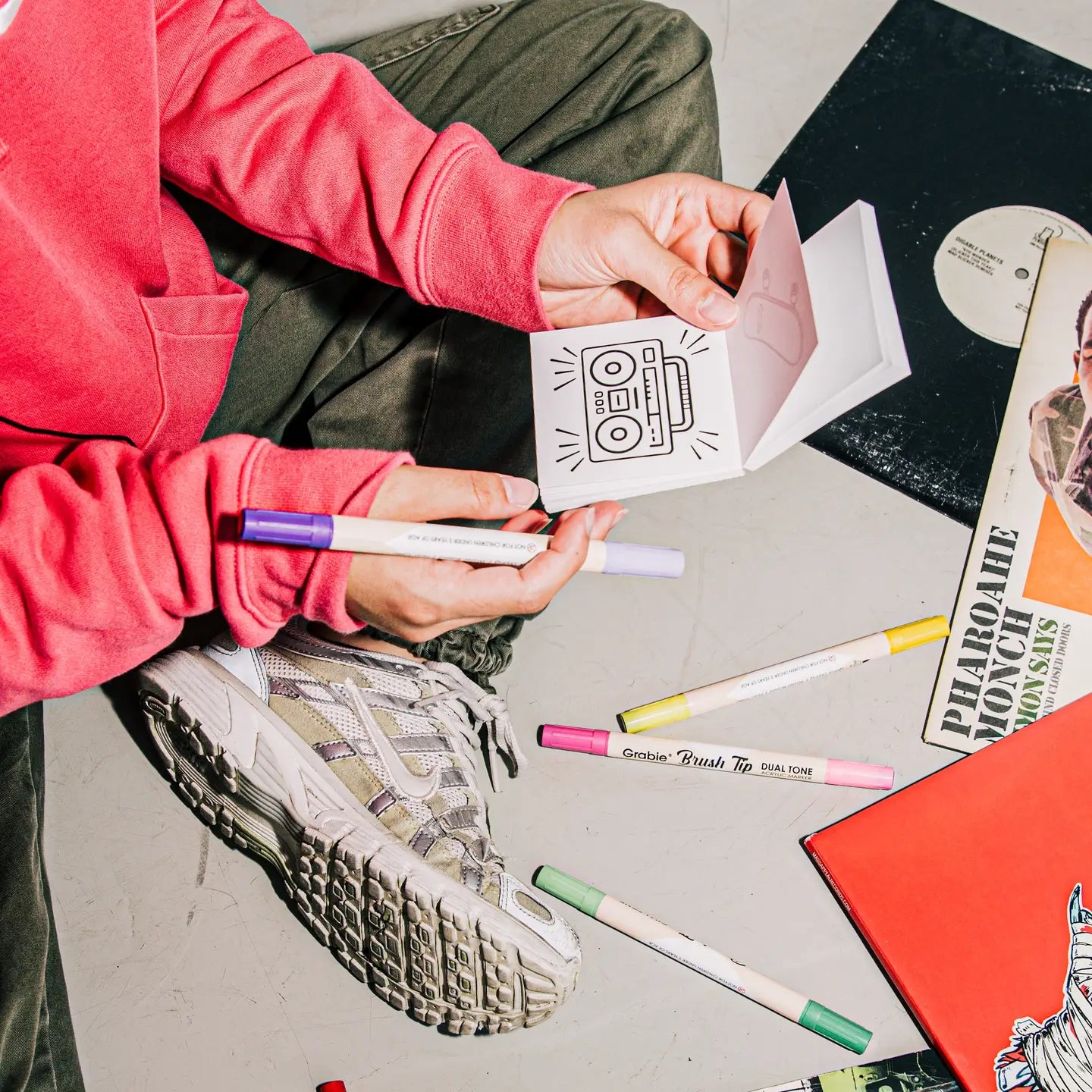 Stop! Color time mini coloring book