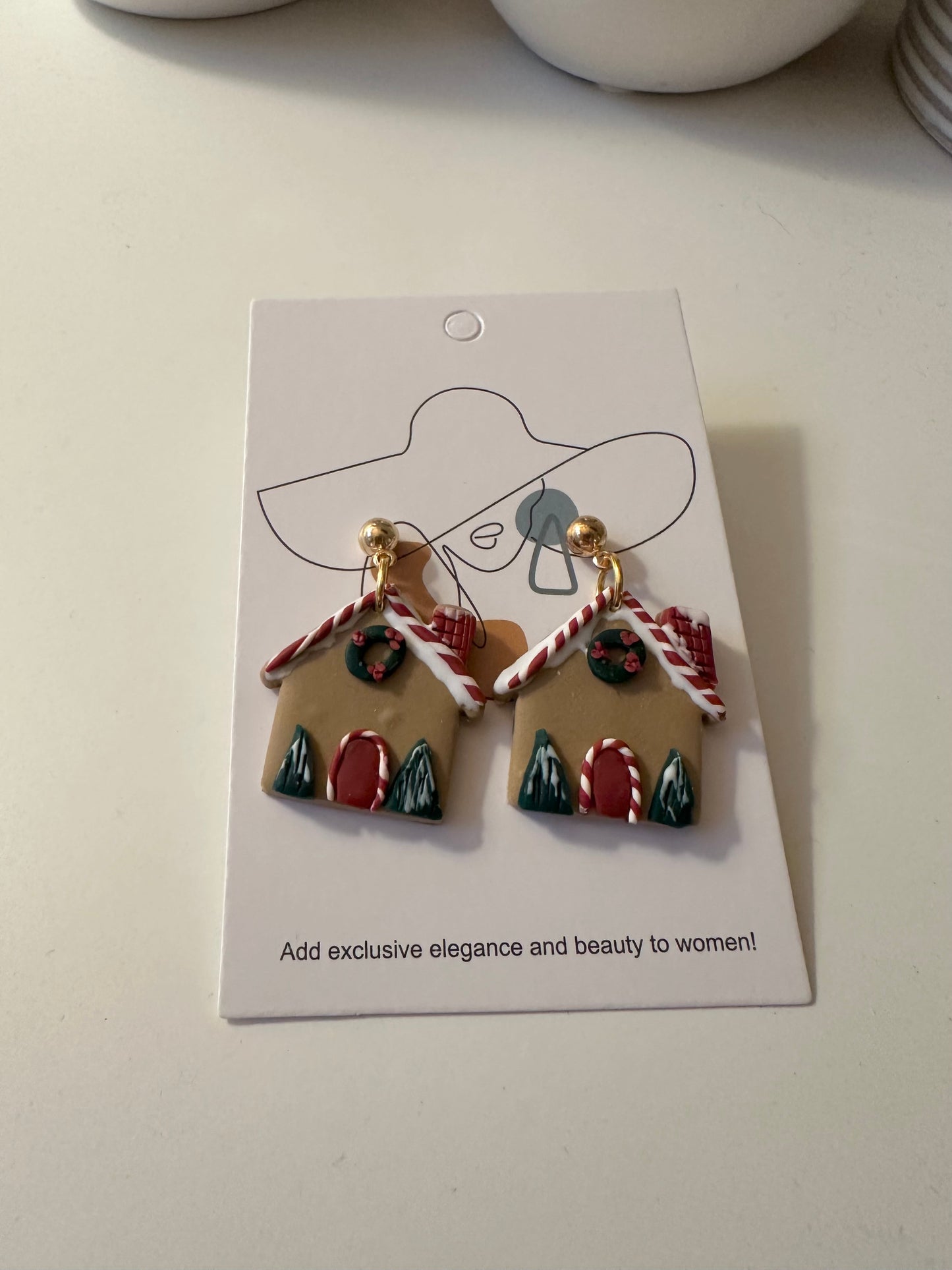 Gingerbread Dreams Polymer Earrings