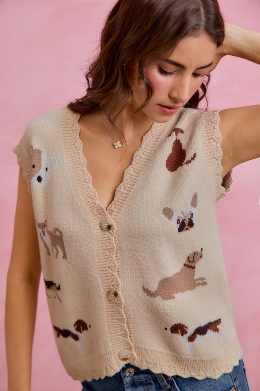 Dog Friendly Sweater Vest Top
