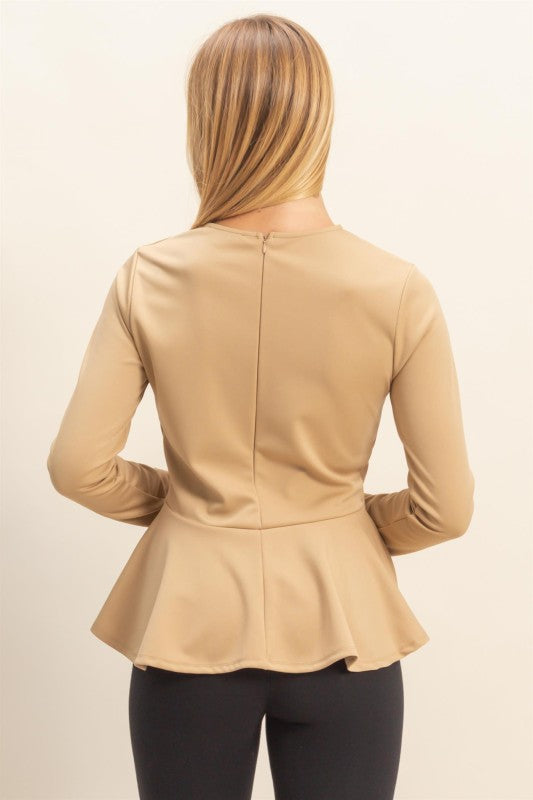 Peplum Tailored Top
