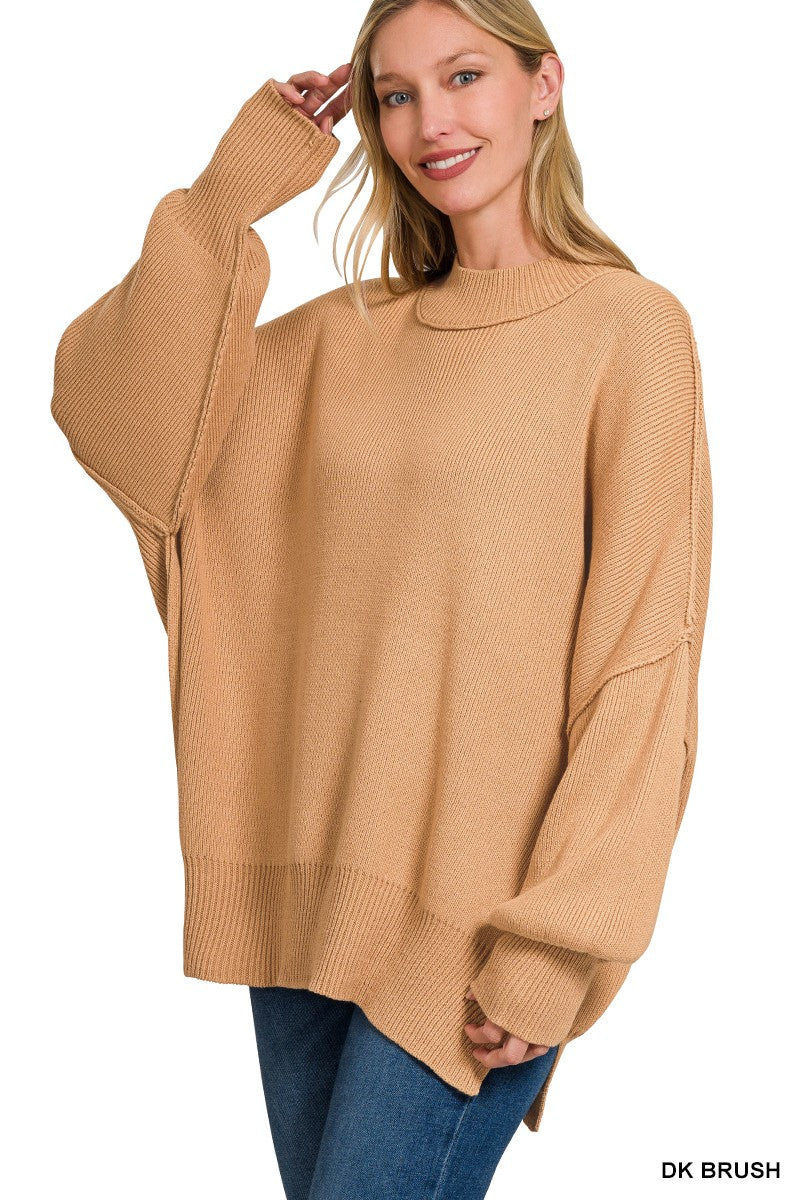 FOUR COLORS : All Neutral Oversized Sweater