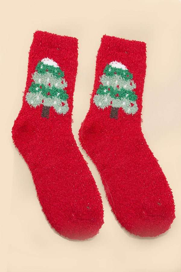 TWO STYLES : Holiday fuzzy Socks