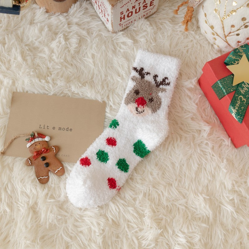 TWO STYLES : Holiday fuzzy Socks